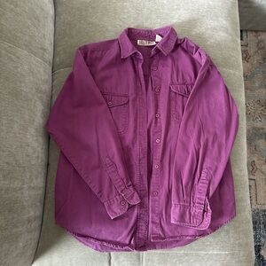 Retro Purple Cotton Shirt